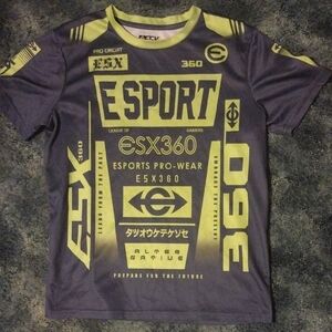 Kids Esport Pro-Wear Shirt - Grey and Lime Green​